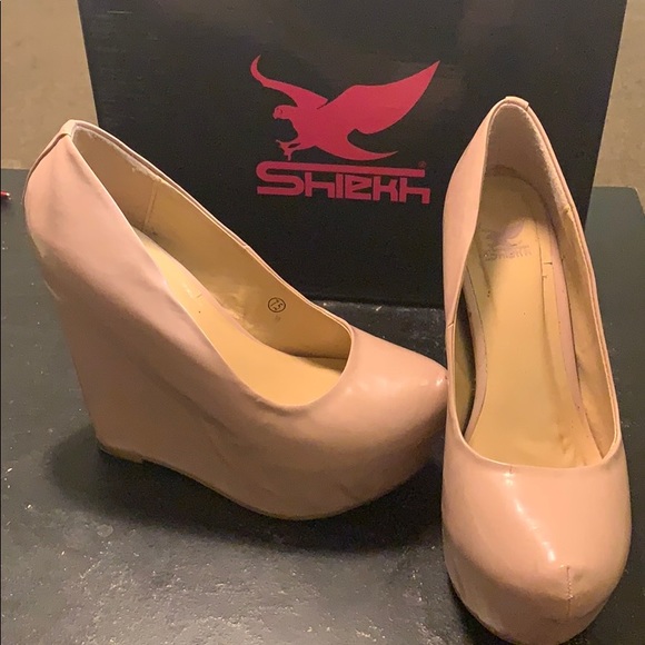 Shiekh Shoes - Cream colored wedges